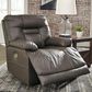 Ashley Wurstrow Power Recliner with Adjustable Headrest in Smoke, , large