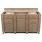 James Martin Vanities Bristol 60" Single Bathroom Vanity in Whitewashed Walnut with 3 cm Eternal Jasmine Pearl Silestone Top, Rectangular Sink and FreePower Wireless Charger, , large
