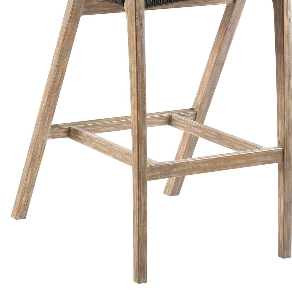 Armen Living Nabila Patio Bar Stool in Charcoal, , large