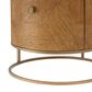 Eichholtz Velutto 1 Drawer Nightstand in Caramel and Brushed Brass, , large