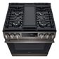 LG 5.8 Cu. Ft. Slide-in Gas Range in PrintProof Black Stainless Steel, , large