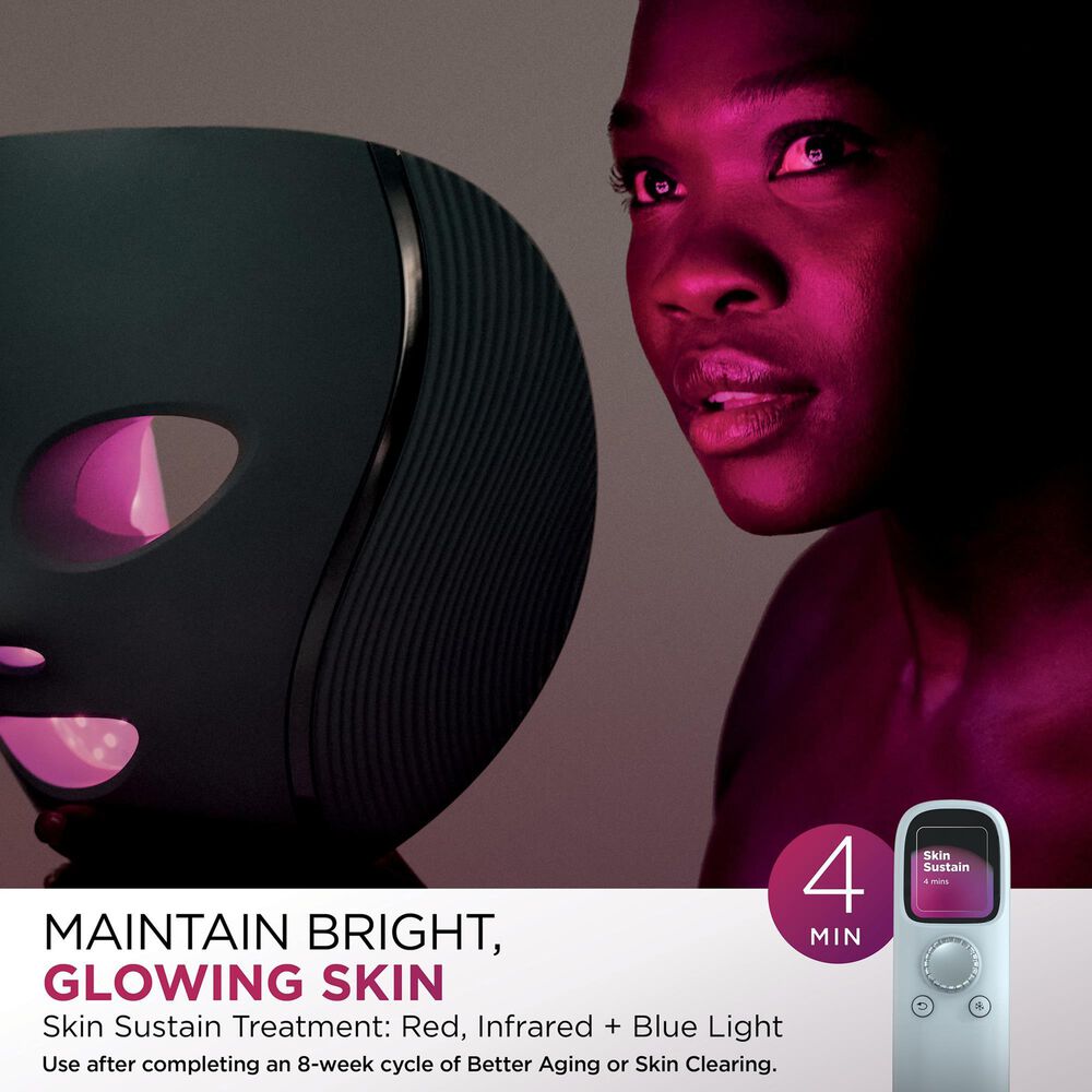 Shark CryoGlow LED Face Mask with Under Eye Cooling in Blue Frost, , large