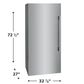 Frigidaire Professional 19 Cu. Ft. Single-Door Freezer - Gray Interior, , large