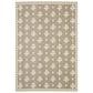 ROW by Oriental Weavers Zarina Floral Beige and Ivory 7"10" x 10" Indoor/Outdoor Area Rug, , large