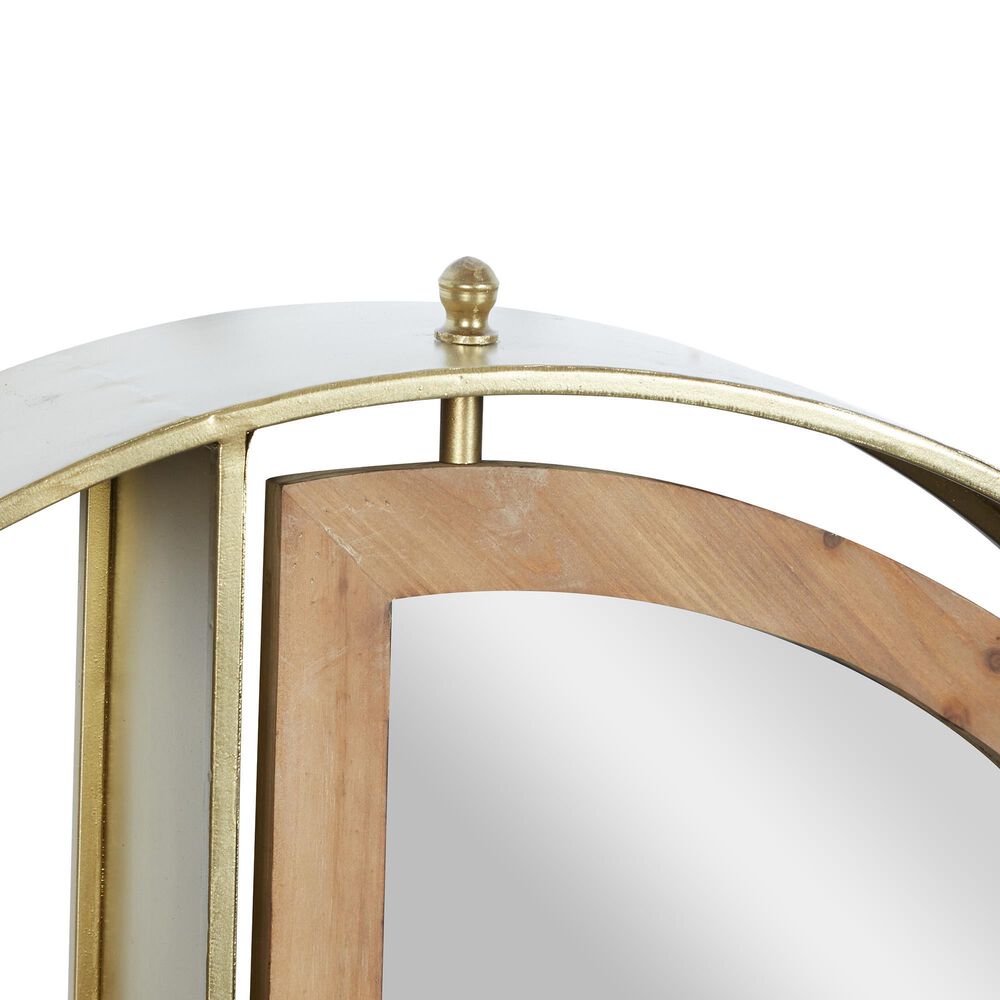 Maple and Jade 28&quot; x 27&quot; Wall Shelf in Gold, , large
