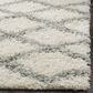 Safavieh Dallas Shag SGD258F-3 3" x 5" Ivory/Grey Area Rug, , large