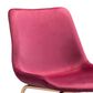 Zuo Modern Tony Bar Stool in Red and Gold, , large
