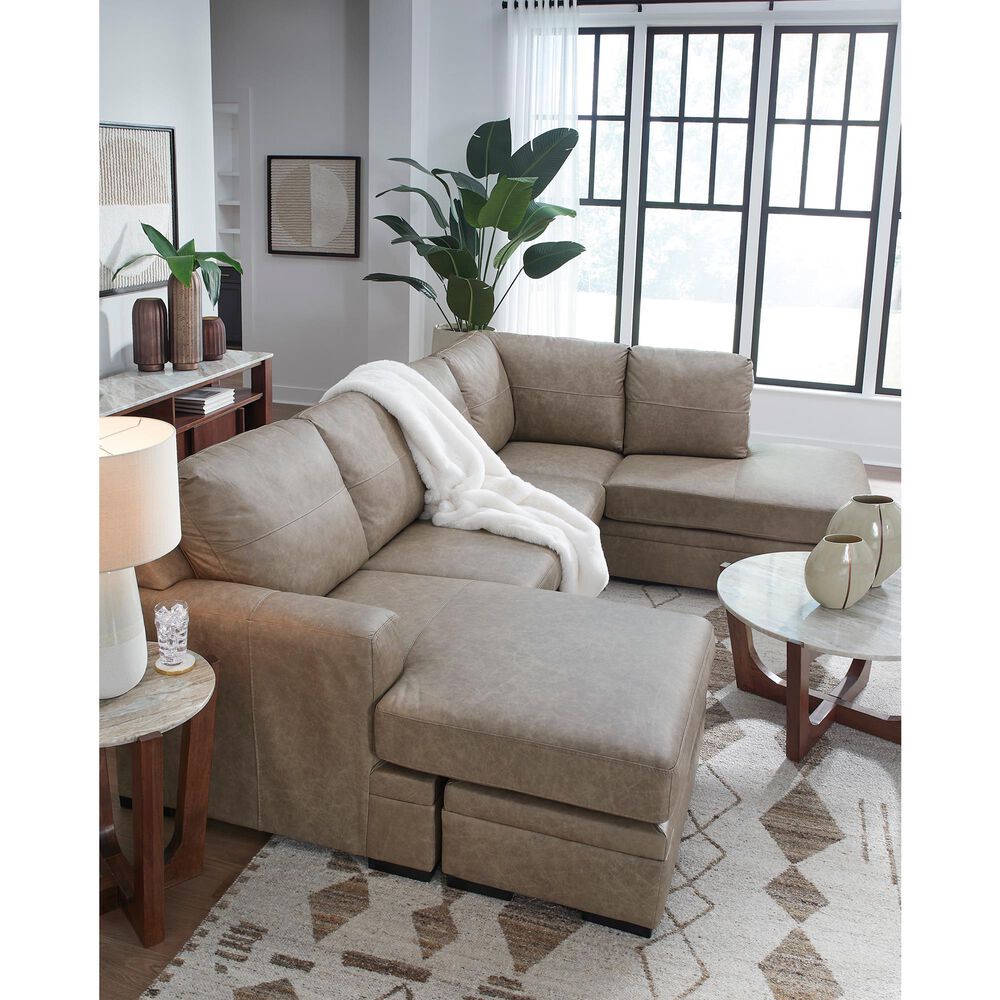 Ashley Amuleto Stationary Left Facing Sofa Chaise in Desert, , large