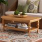 Baxton Studio Dolby Rectangular Coffee Table in Light Honey, , large