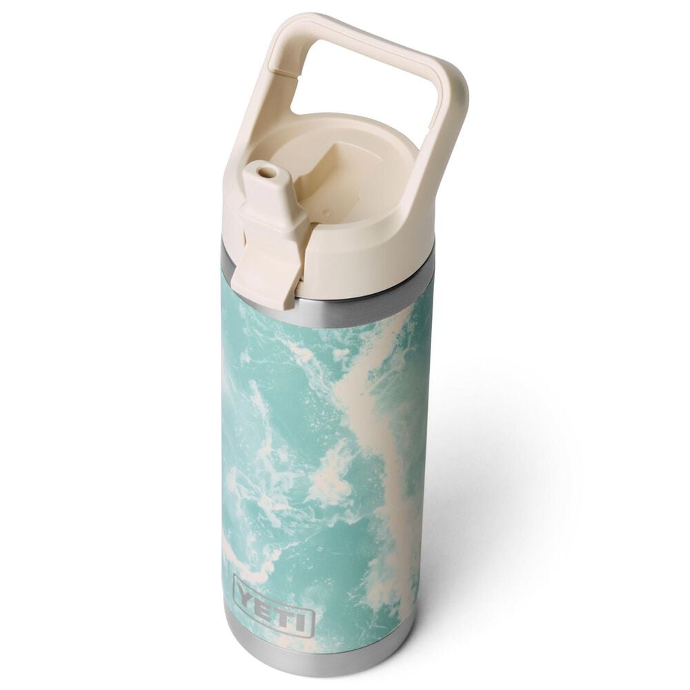 YETI Rambler 18 Oz Water Bottle with Color-Matched Straw Cap in Sea View, , large