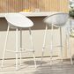 Hearth and Haven Gable Outdoor Barstool with Metal Frame in White (Set of 2), , large