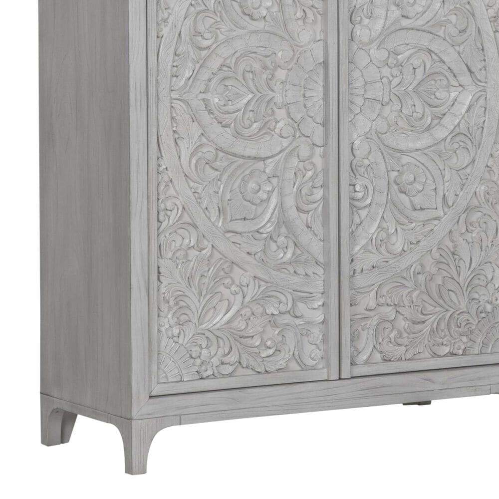 Urban Home Boho Chic Wardrobe Chest in Washed White, , large