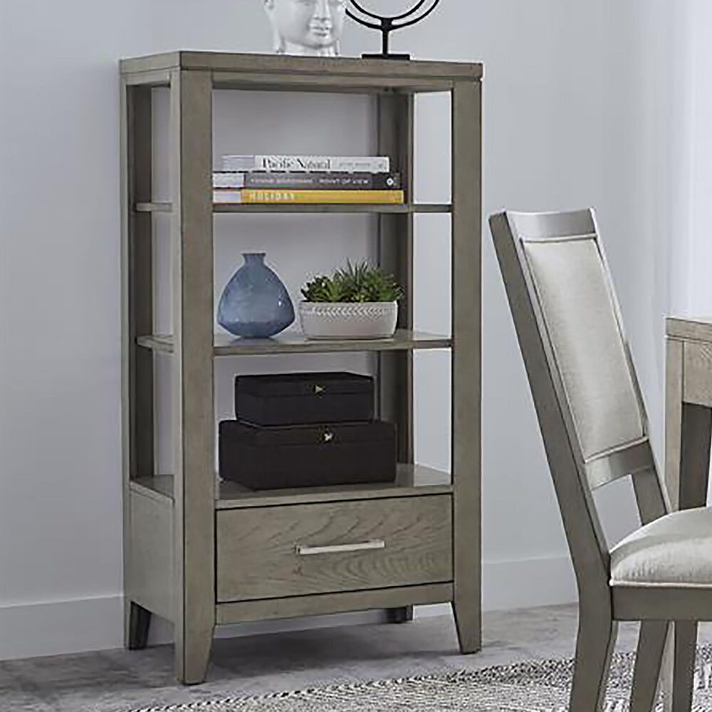 Samuel Lawrence Essex Display Bookcase in Gray, , large