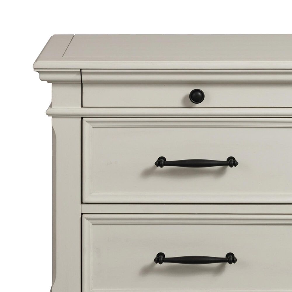 Mayberry Hill Slater 4-Piece Queen Storage Bedroom Set in White, , large