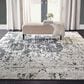 Nourison Silk Shadows 5"6" x 7"5" Sterling Area Rug, , large
