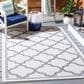 Safavieh Martha Stewart Cyprus 9" x 12" Silver and Grey Area Rug, , large