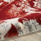 Nourison Maxell MAE14 9"3" x 12"9" Ivory and Red Area Rug, , large
