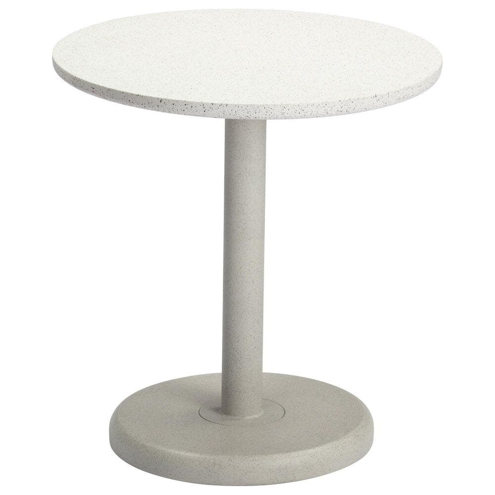 Zuo Modern Liora 28" Round Dining Table in White and Gray - Table Only, , large