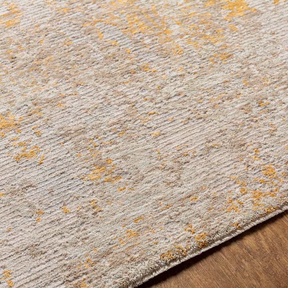Surya Reina Light Gray, Light Brown, Medium Gray, Mustard and Tan 6&#39;7&quot; x 9&#39;6&quot; Area Rug, , large