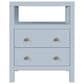 Butler Specialty Company Nora 2 Drawer Nightstand with Open Shelf in Light Blue, , large
