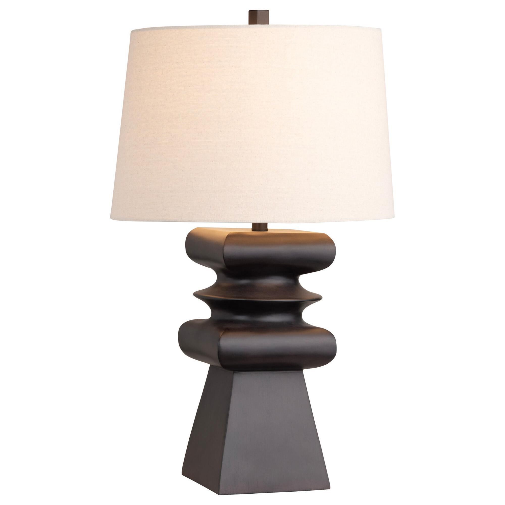 Crestview Collection Zane Table Lamp in Black