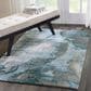 Nourison Prismatic PRS14 3"9" x 5"9" Grey and Slate Area Rug, , large