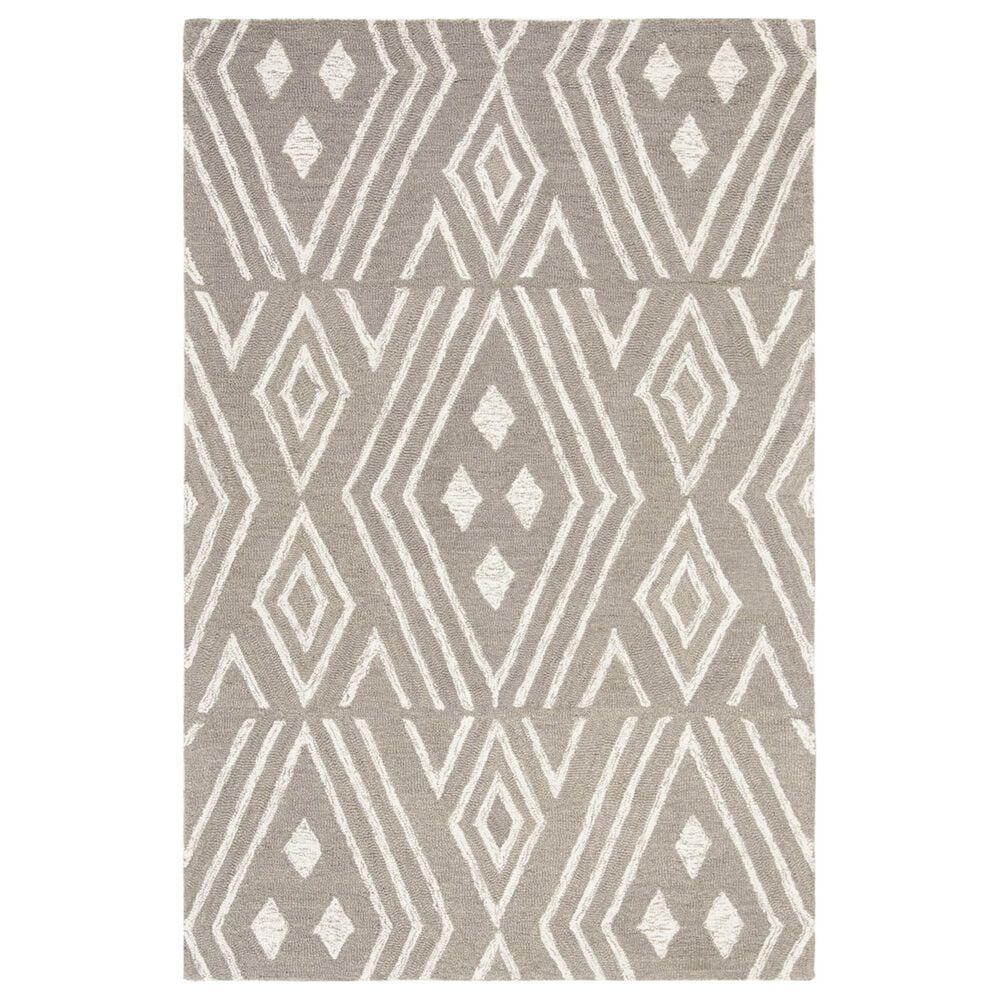 Safavieh Micro-Loop Southwestern 4" x 6" Grey and Ivory Area Rug, , large