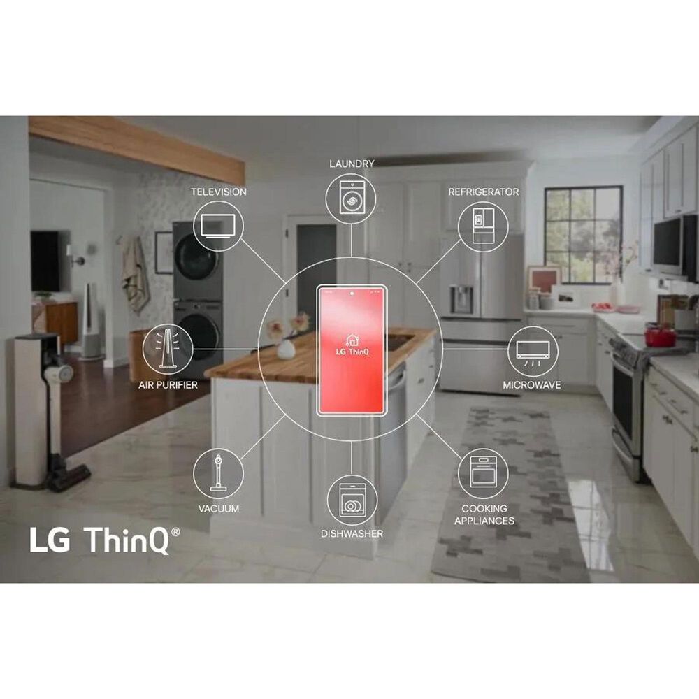 LG 23.7 Cu. Ft. 3-Door French Door Refrigerator with Zero Clearance in PrintProof Stainless Steel, , large