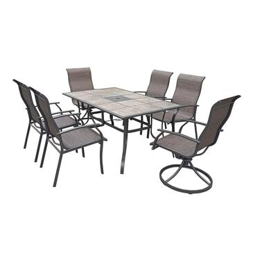 Four Seasons Balfour 7-Piece Dining set in Gray and Black, , large