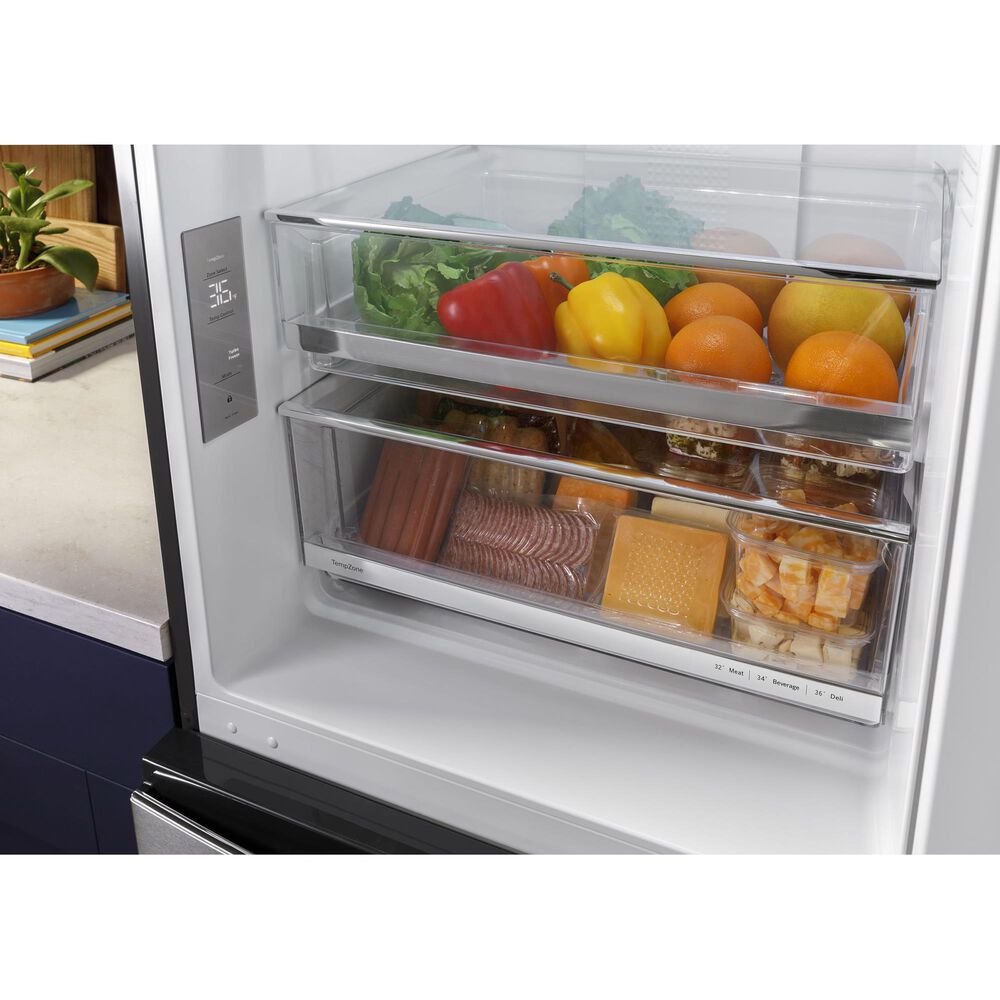 GE Appliances 11.9 Cu. Ft. Counter Depth Bottom-Freezer Refrigerator in Stainless Steel, , large