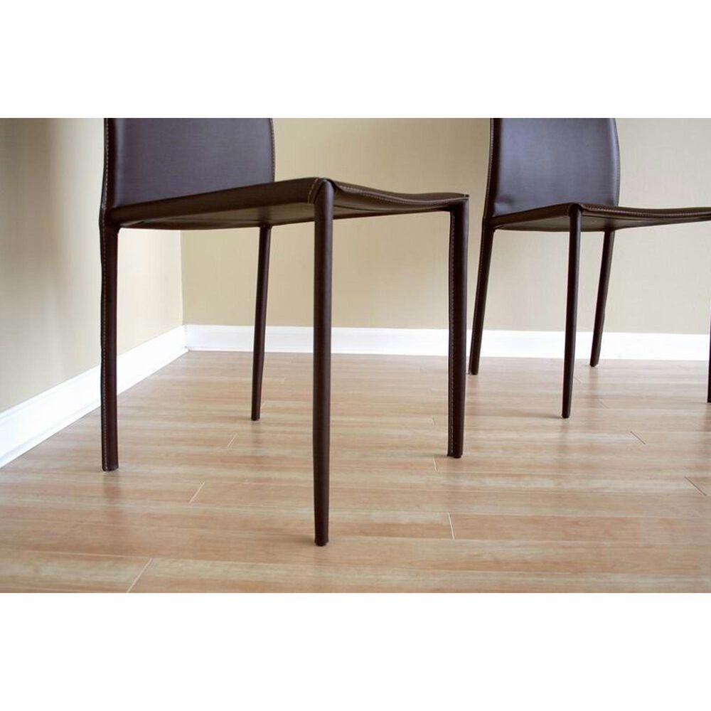 Baxton Studio Rockford Side Chair in Brown (Set of 2), , large