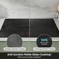 Samsung Bespoke 2-Piece Kitchen Package with White Bespoke 30" Double Wall Oven and Black 36" Induction Cooktop, , large