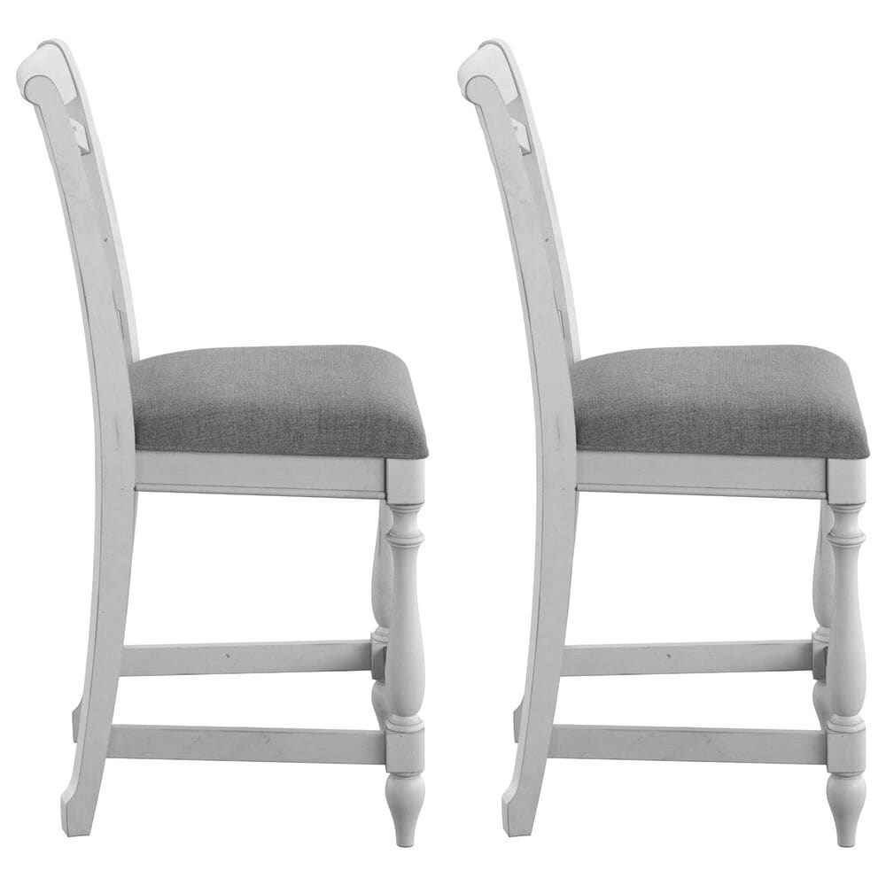 Emerald Home Furnishings New Haven Counter Stool in Oyster Shell &#40;Set of 2&#41;, , large