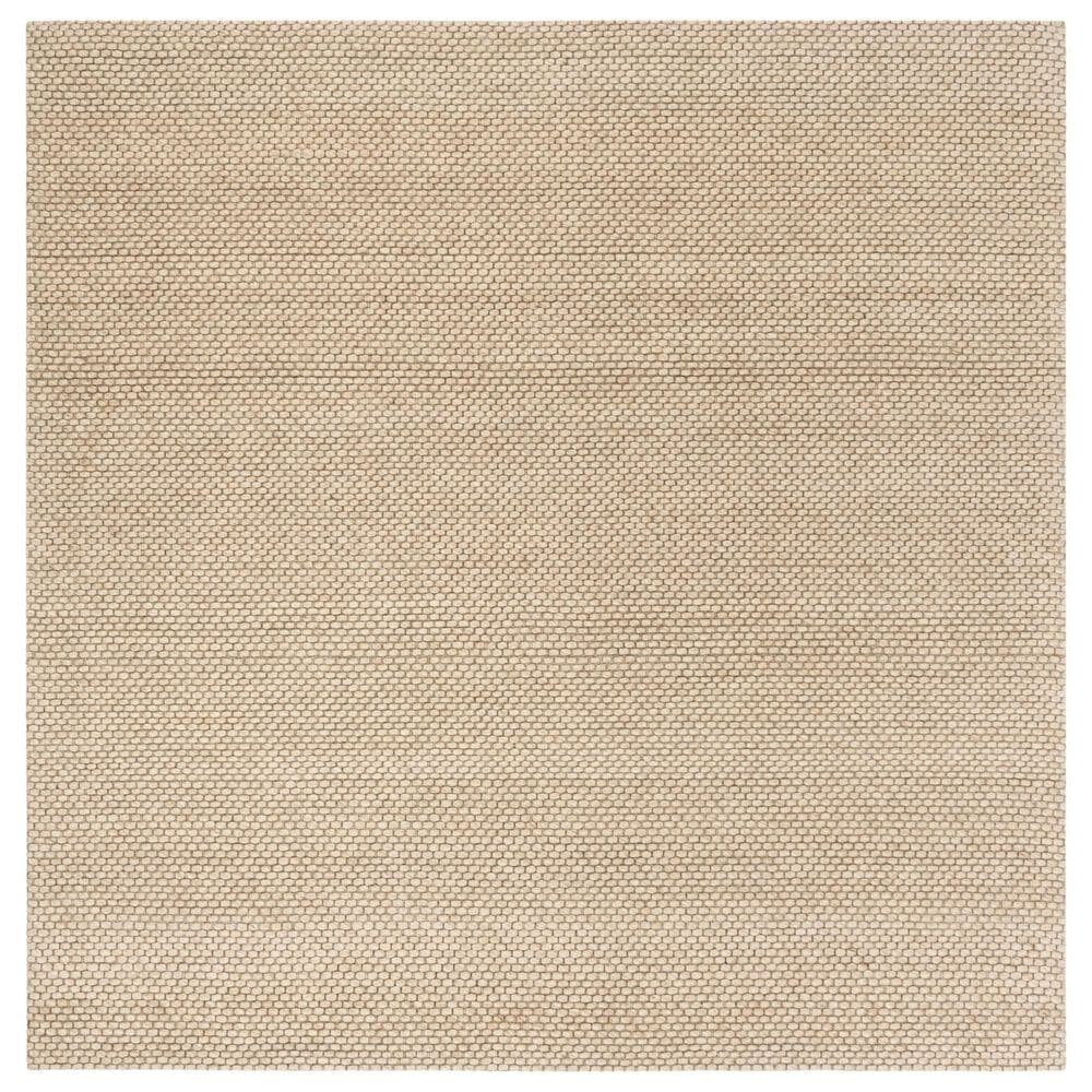 Safavieh Natura NAT801B 4" Square Beige Area Rug, , large