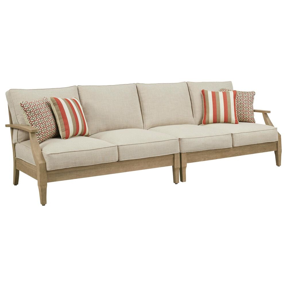 Ashley Clare View 5-Piece Outdoor Sectional in Beige, , large