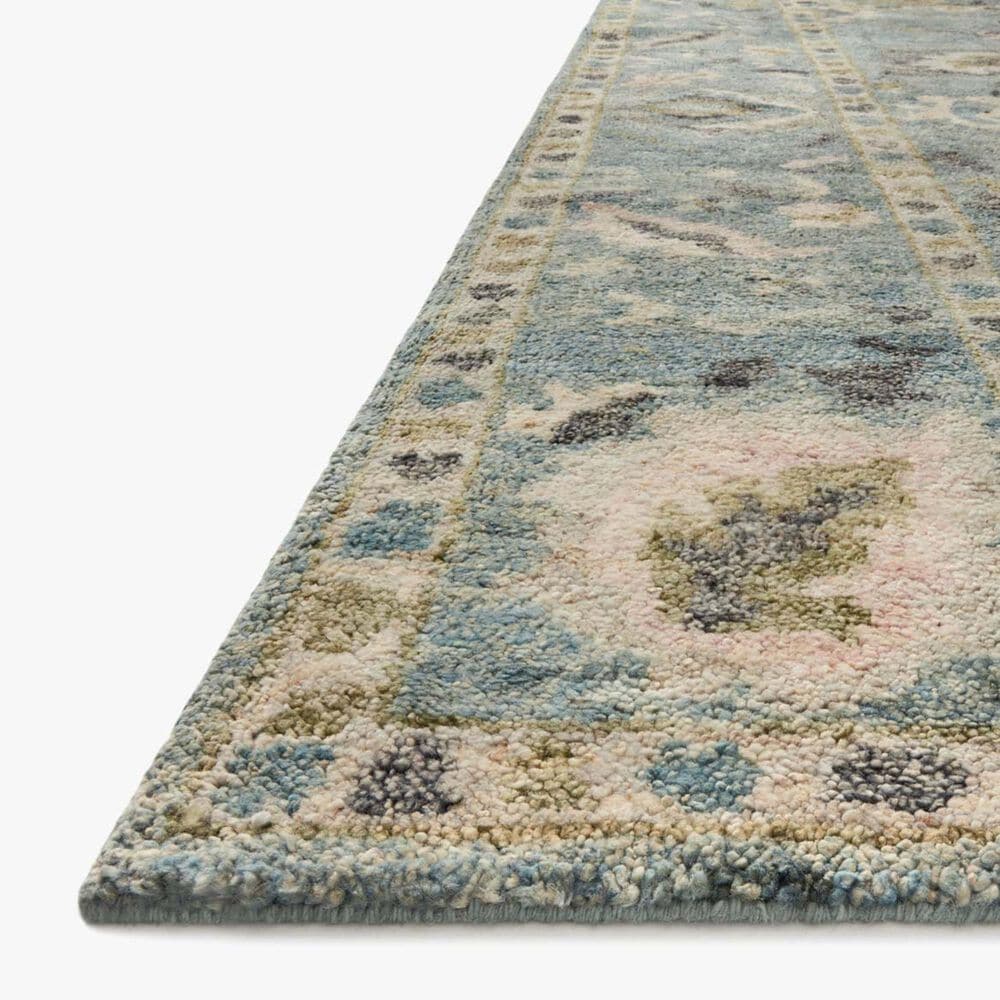 Justina Blakeney x Loloi Clement 2&#39;6&quot; x 8&#39;6&quot; Aqua and Multicolor Runner, , large