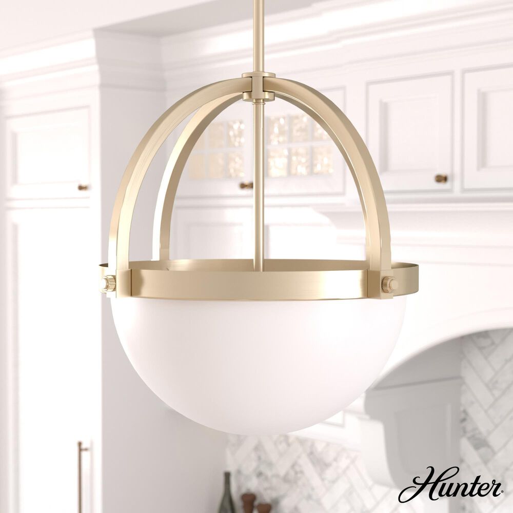Hunter Wedgefield 3-Light Pendant in Alturas Gold, , large