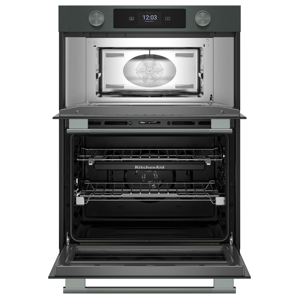 KitchenAid 6.4 Cu. Ft. Smart Electric Combo Wall Oven with Intelligent Cooking Camera in Juniper, , large