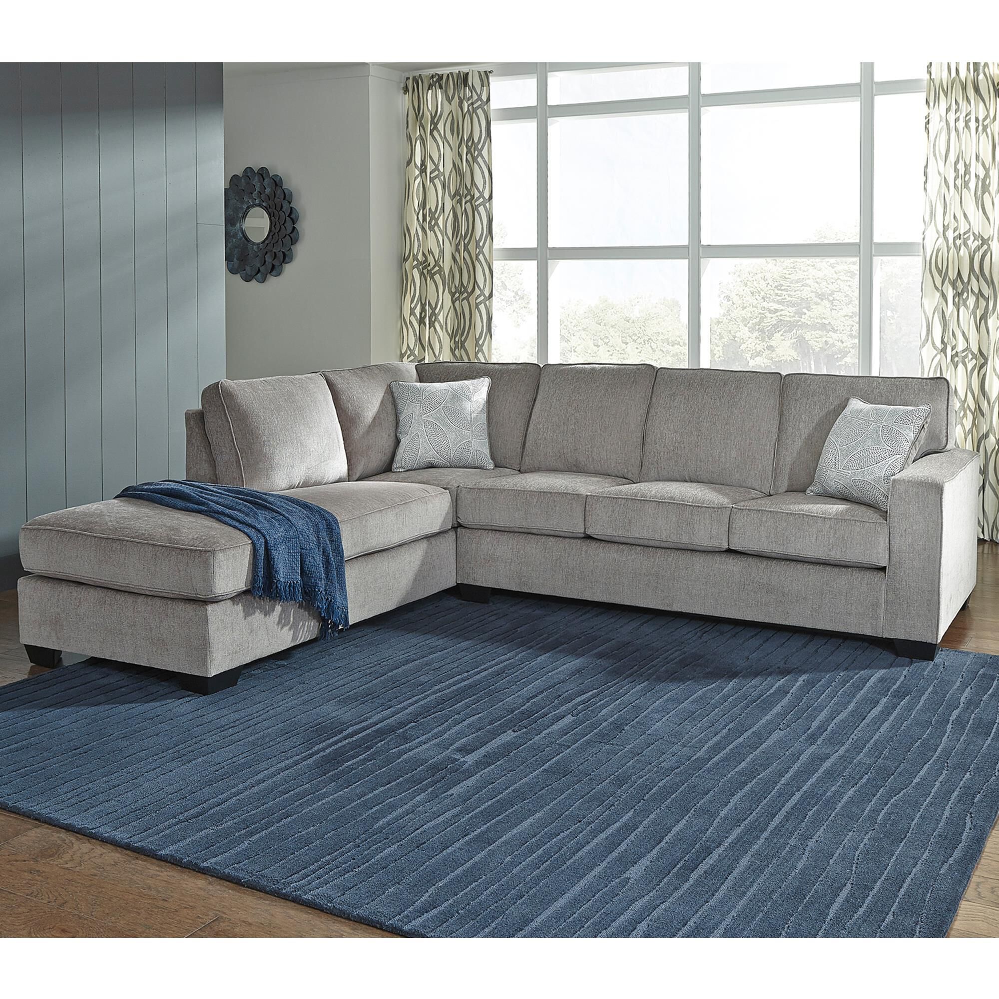 Ashley Altari 2-Piece Left Facing Sectional in Alloy