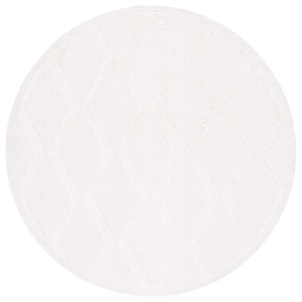 Safavieh Marrakesh 6"7" Round Ivory Area Rug, , large