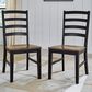Ashley Wildenauer Dining Chair Set of 2 in Brown and Black, , large
