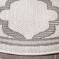 Safavieh Bermuda 6"7" Round Ivory and Grey Indoor/Outdoor Area Performance Rug, , large