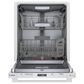 Bosch 800 Series 24"" Built-In Bar Handle Dishwasher with 8 Wash Cycles in White, , large