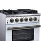 Forno Massimo 30" Freestanding Gas Range in White, , large