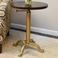 Carolina Chair and Table Elettra Adjustable Table in Elm and Gold, , large