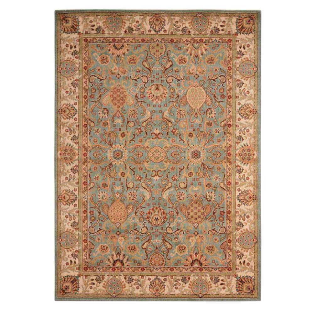 Nourison Lumiere Stateroom KI602 5'3" x 7'5" Slate Blue Area Rug, , large