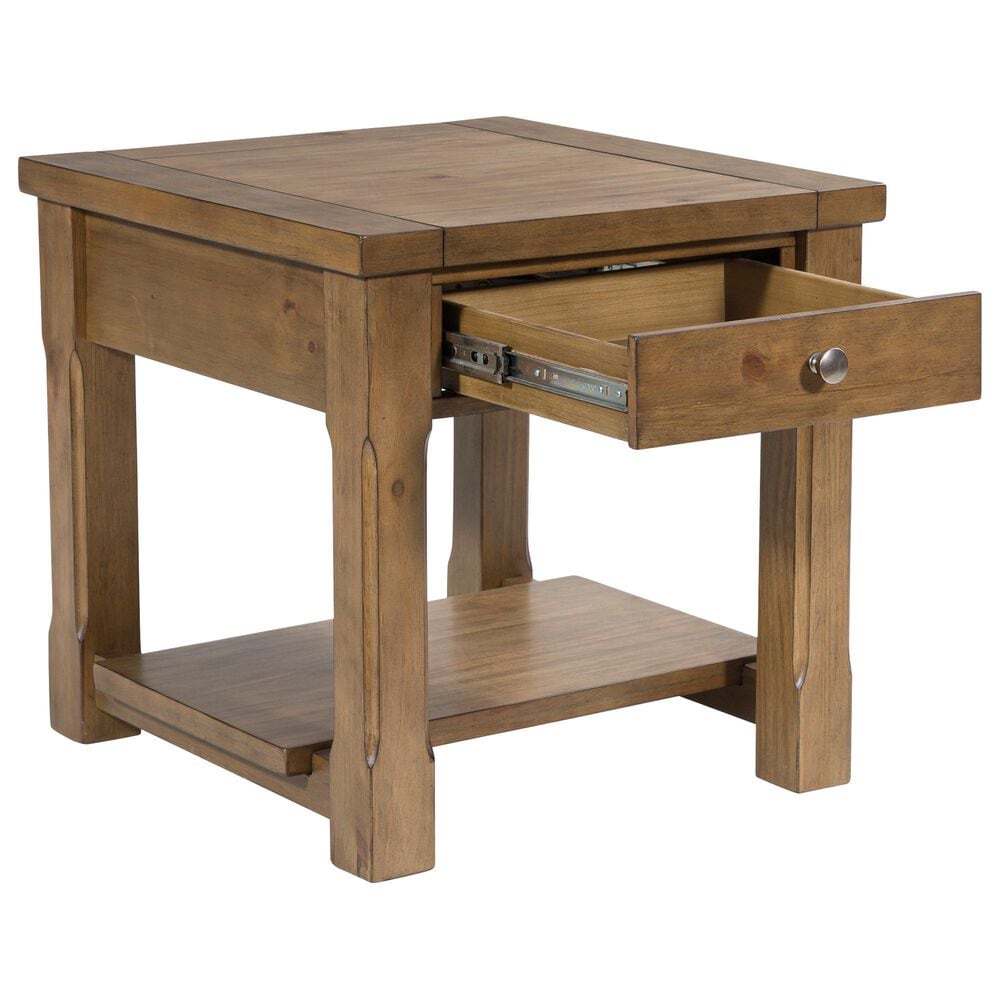 Ashley Vandenmore Rectangular End Table in Medium Brown, , large