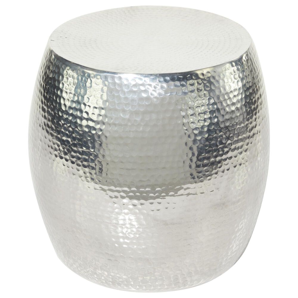 Maple and Jade Contemporary Accent Table in Silver, , large