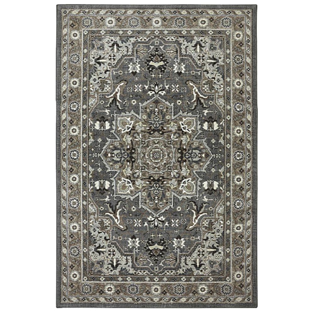 Karastan Euphoria Rhodes 90272-5913 6"6" x 9"6" Ash Grey Area Rug, , large
