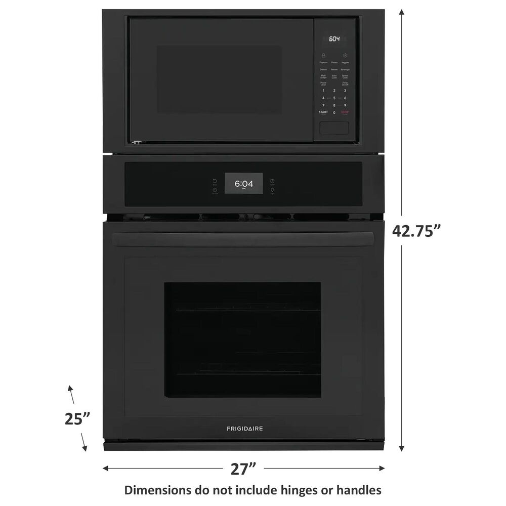 Frigidaire 27&quot; Microwave Combination Wall Oven in Black, , large